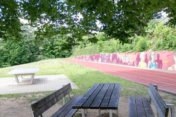 Außenbereich Johanniter-Kinderhort "Farbenklecks"