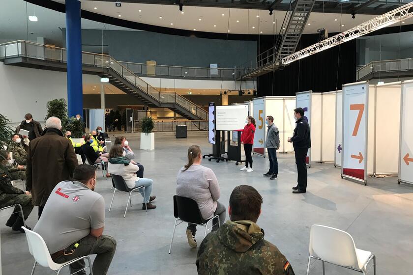 Eröffnung des Impfzentrums Lübeck