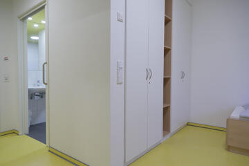 Eingang Patientenzimmer grüne Station 