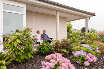 Außenansicht Terrasse Johannes-Hospiz