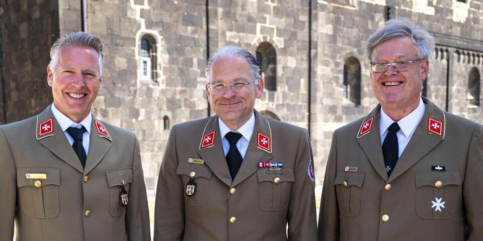 Der Landesvorstand von Hessen/Rheinland-Pfalz/Saar: Peter Kaimer, Oliver Meermann, Wolf-Teja von Rabenau.
