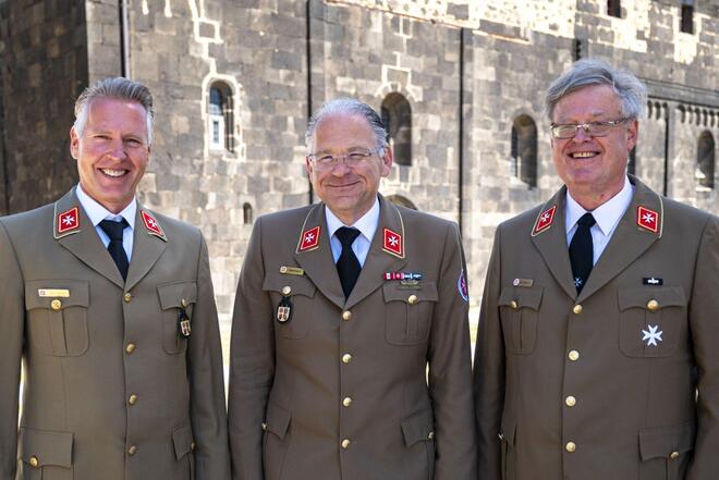 Der Landesvorstand von Hessen/Rheinland-Pfalz/Saar: Peter Kaimer, Oliver Meermann, Wolf-Teja von Rabenau.