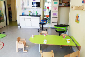 Gruppenraum der Johanniter-Kita Sternschnuppe