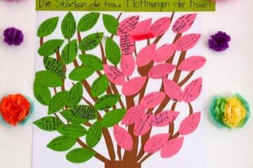 Baum mit Wünschen der Frauen