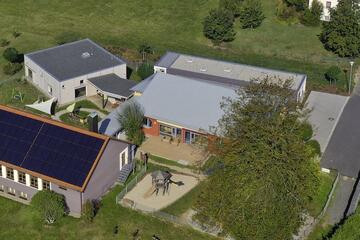 Luftaufnahme Johanniter-Kindertagesstätte "Löwenzahn"