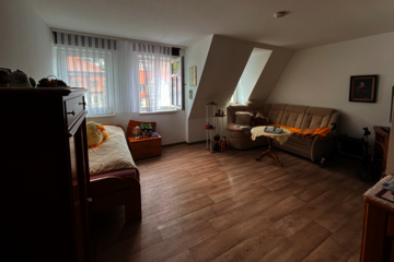 Wohnbereich eines Apartments in der Senioren-WG Bad Blankenburg