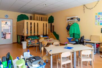 Ein Gruppenraum der Johanniter-Kita Zwergenwache in Glinde