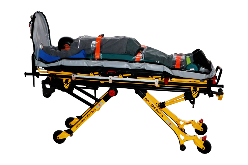 Spezielle Lagerungskissen und Polster von Tapmed für Intensivtransporthubschraubern in Gießen, Reichelsheim (Wetterau) und Rostock, die Verlegungsflüge durchführen.