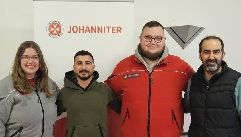 Das Team der KUK: (v.l.n.r.) Larissa Gröschler, Nuraldeen Derwesh, Philipp Wilmschen, Mizar Jangir