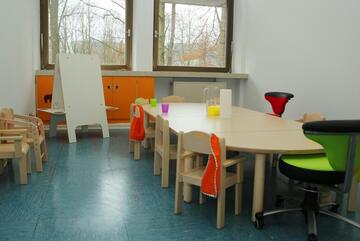 Speiseraum Johanniter-Kinderkrippe an der Mittelschule in Wenzenbach