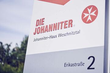 Schild des Johanniter-Hauses Weschnitztal in Rimbach