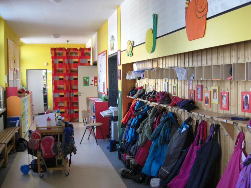 Garderobe Johanniter-Kindergarten Irlbach