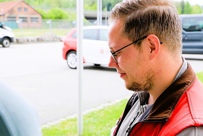 Ein Johanniter im Einsatz