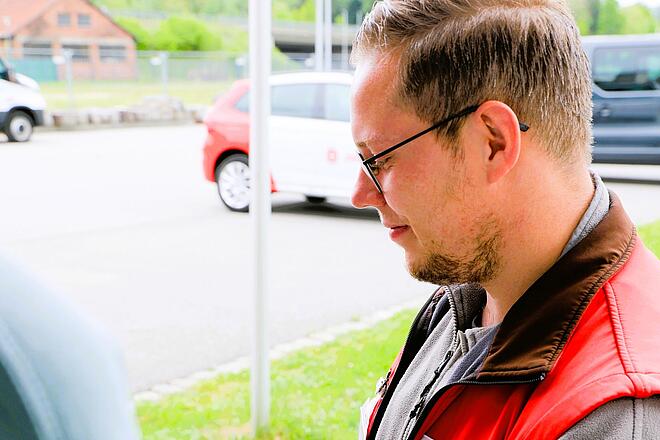 Ein Johanniter im Einsatz