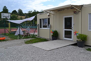 Eingang Johanniter-Kinderkrippe "Talwichtel"