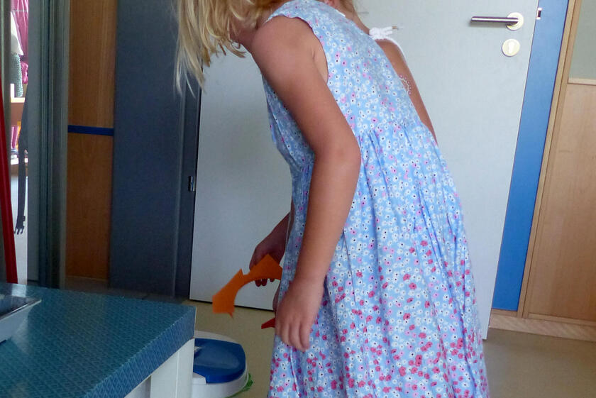 Mülltrennung in der Johanniter-Kinderinsel Reckendorf