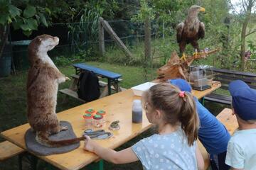 Unterricht in der Natur der Kita Carpin