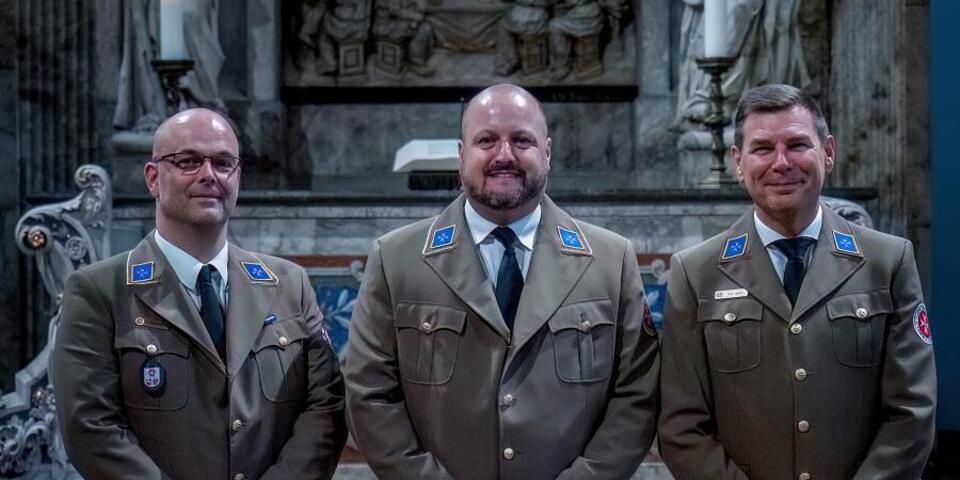 Die drei Vorstände auf einem Gruppenbild.