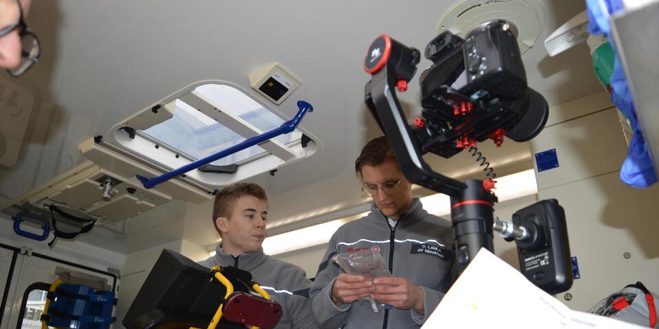 Im RTW für den FSJ-Film 2