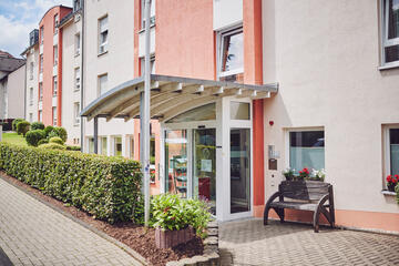 Eingang vom Johanniter-Stift Oeneking in Lüdenscheid.