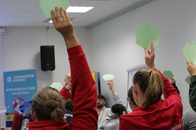 Abstimmung auf der Landesjugendversammlung