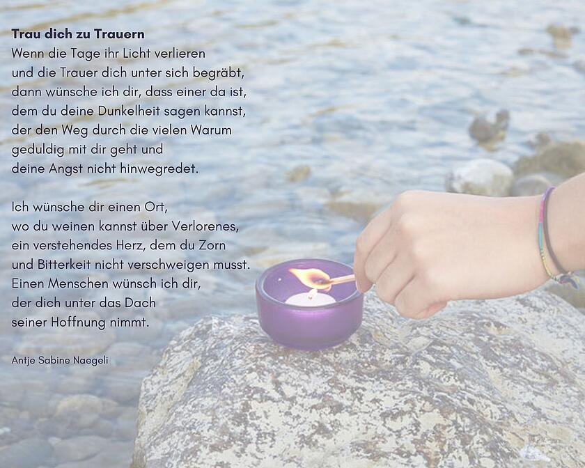 Trau dich zu Trauern