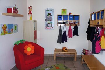 Garderobe Johanniter-Kinderkrippe Bernhardswald