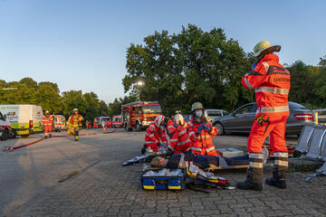 Übung des Sanitätsdiensts
