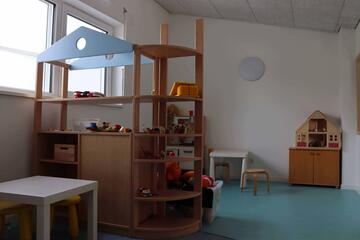 Spielecke mit Kinderküche in der KiTa Muggelburg