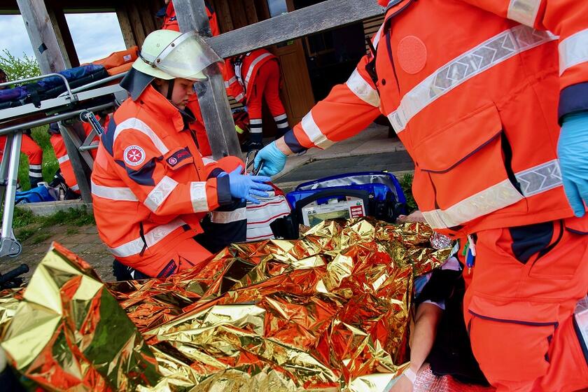 Einsatztraining der Johanniter vom Ronnenberger Ortsverband Deister.
