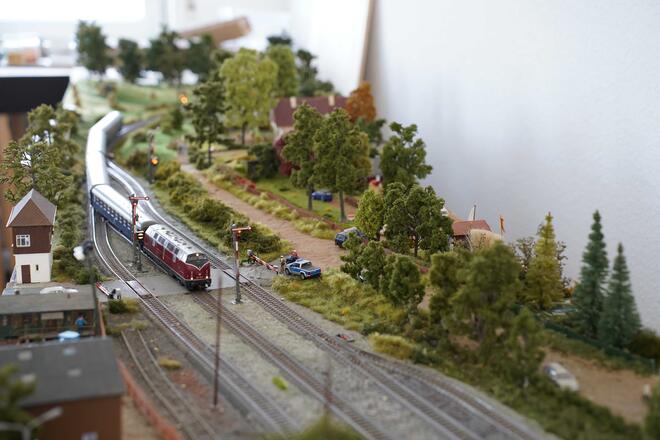 Modellbahnanlage der AG Modellbau