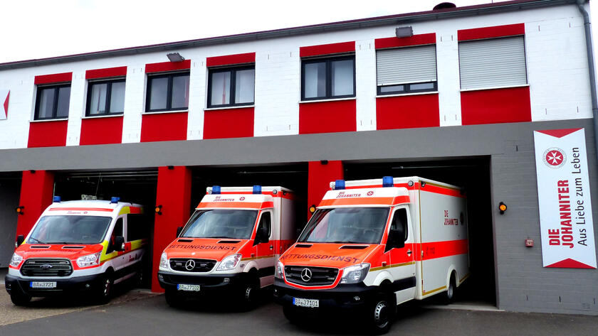 Außenansicht der Rettungswache Schlüsselfeld