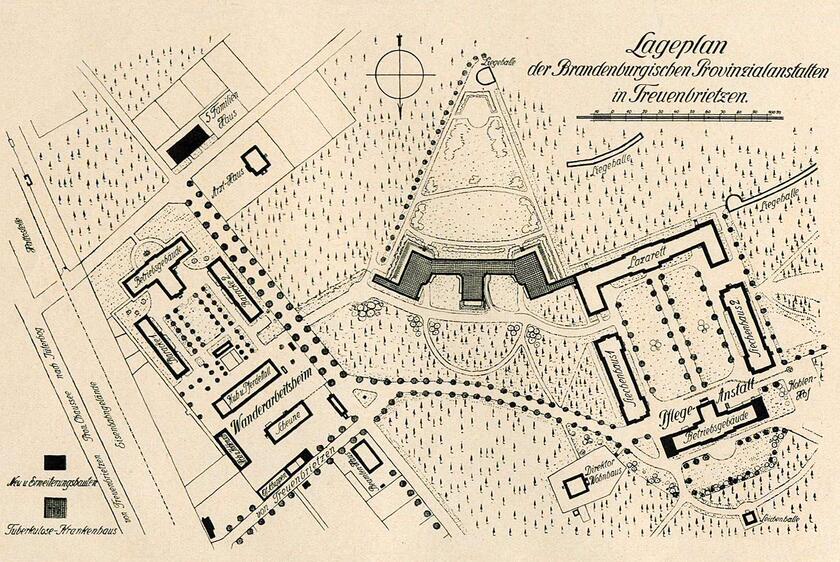 Historischer Lageplan 1927