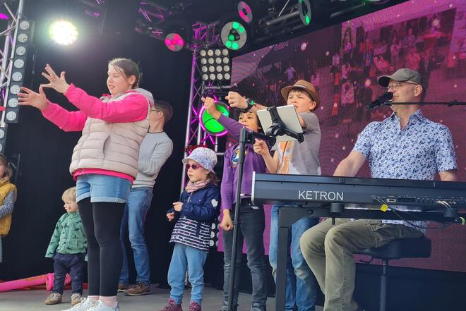 Bild von Bühnenauftritt Oliver Mager