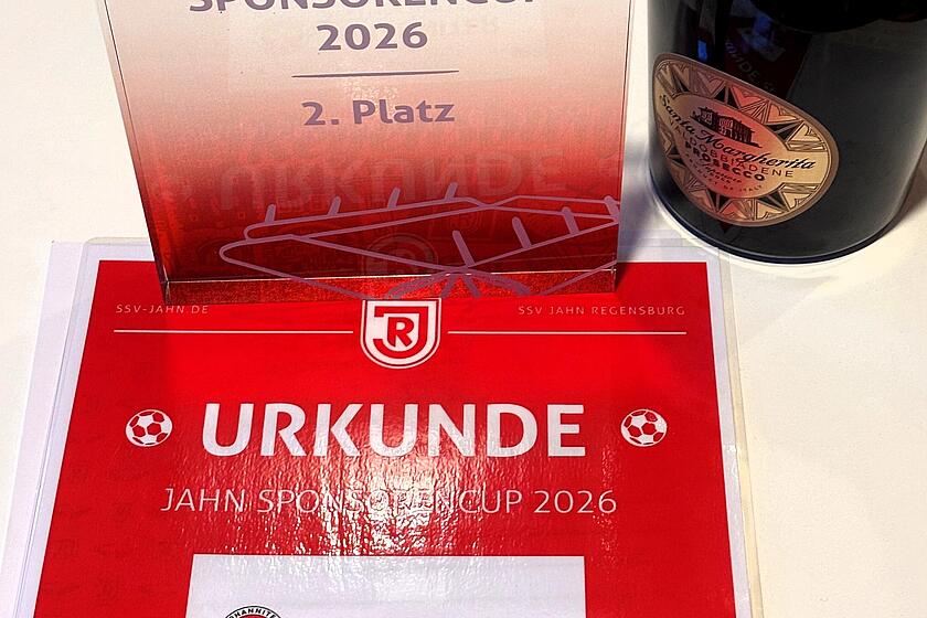 Die Urkunde für den zweiten Platz.