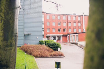 Einfahrt zum Johanniter-Haus Mutter Eva von Tiele-Winckler in Wentorf