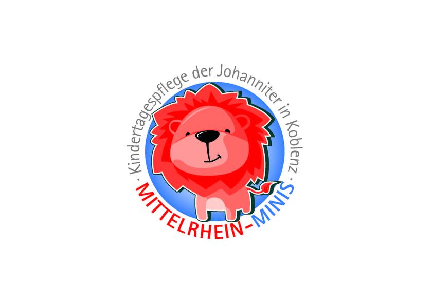 Logo der Mittelrhein Minis: ein freundlich lächelnder Löwe in Cartoon Look