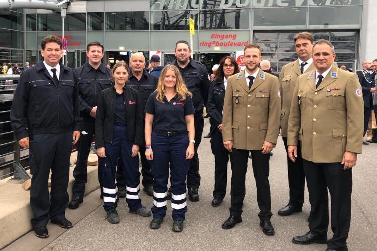 Delegation der Johanniter bei Staatsakt