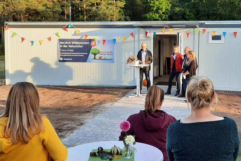 Frensdorfs Bürgermeister Jakobus Kötzner lobte bei der Eröffnung die gute Zusammenarbeit aller Beteiligten.