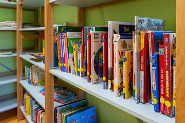Bücherei in der Johanniter-Kita Seehüpfer