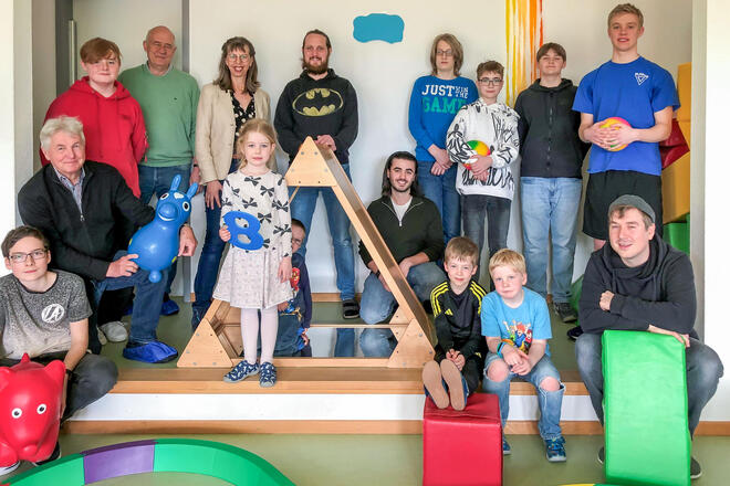 Mehr Männer in Kitas: Unter diesem Motto hatten fünf Jungs die Möglichkeit, beim Zukunftstag in den Kita-Alltag bei den Stoppelhopsern zu schnuppern.