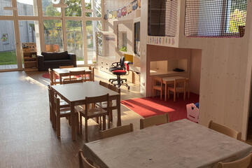 Gruppenraum rote Schmetterlinge Johanniter-Kindertagesstätte "Löwenzahn"