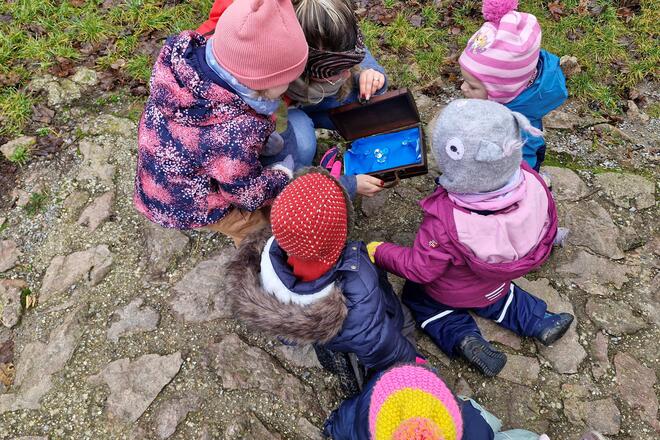 Die Kinder beim Ausflug