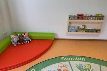 Leseecke Johanniter-Krabbelstube "Villa Kunterbunt"