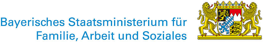 Wort-Bildmarke des Bayerischen Staatsministeriums für Familie, Arbeit und Soziales