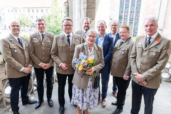 Ein Gruppenbild mit Christoph atmen