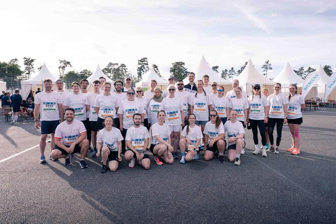 Johanniter-Team beim Firmenlauf