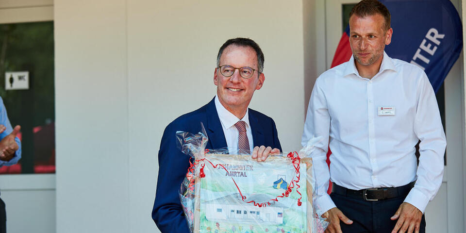 Michael Ebling, Innenminister RLP (li) und Christian Görg, Vorstand des Regionalverbands Mittelrhein der Johanniter-Unfall-Hilfe e.V. (re)