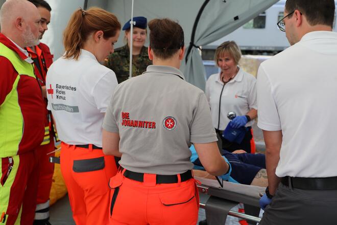 Die Informations- und Lehrübung (ILÜ) stärkte den Zusammenhalt des Sanitätsdienstes.