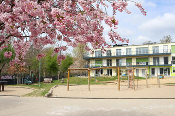 Der Neubau für den Krippenbereich